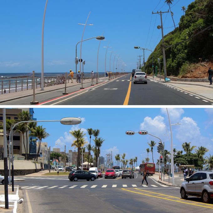 Liberado tráfego no trecho em obras Ondina - Rio Vermelho