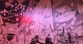 Naruto wall mural at Yamitsuki Ramen at Philadelphia, PA