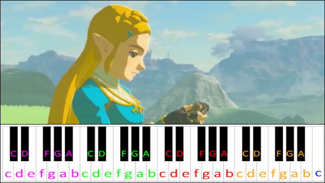 Epilogue - Beautiful Hyrule (The Legend of Zelda: A Link to the Past) Piano / Keyboard Easy Letter Notes for Beginners