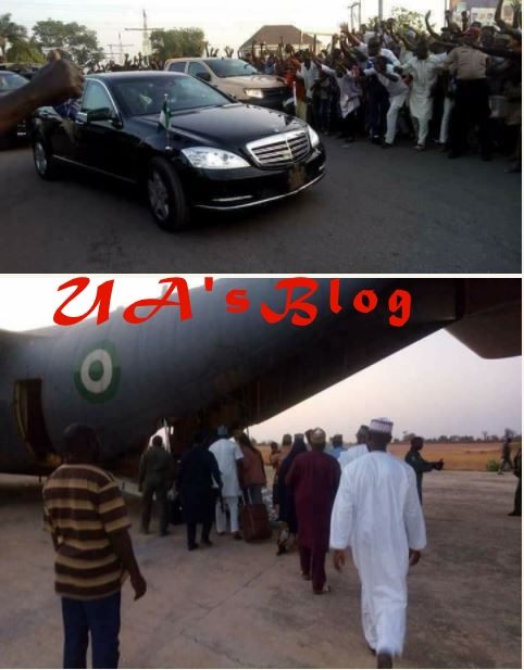 President Buhari's Car Airlifted To Taraba As He Visits The State (Photos)