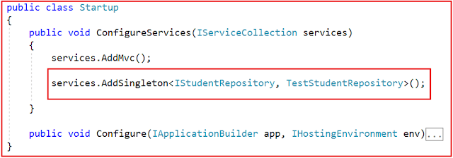 Registering a Service with ASP.NET Core Dependency Injection Container