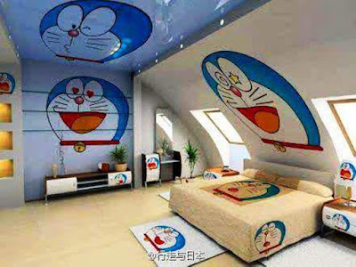 Kamar Tidur Anak Motif Doraemon