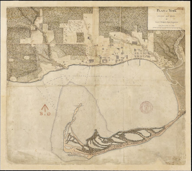 Plan of York.  Surveyed and Drawn by Lieut. George Phillpotts Royal Engineers. 24th May 1818.