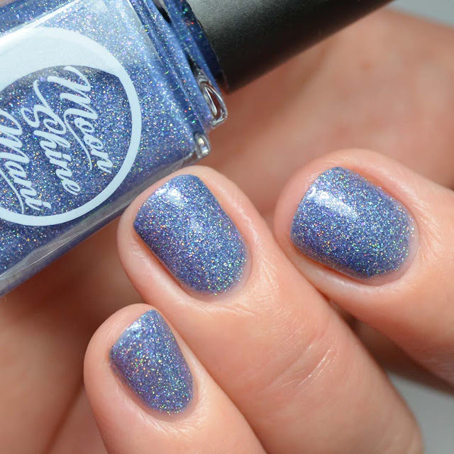 periwinkle holo nail polish swatch