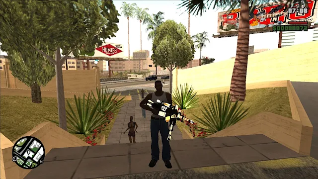 GTA San Golden Weapon Pack With Double Hand Mod