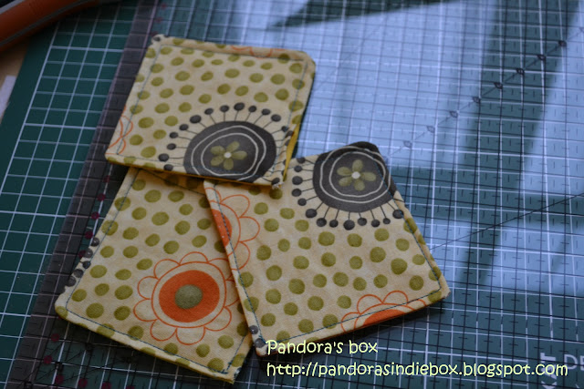 Handmade fabric coaster