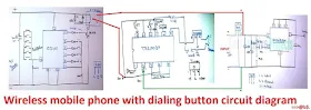 wireless mobile phone with dialing number circuit diagram