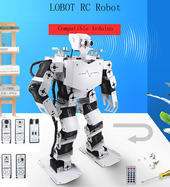 LOBOT Robo-Soul H3.0 Arduino Smart Programming RC Robot Voice Infrared Control Tracking Robot Toy