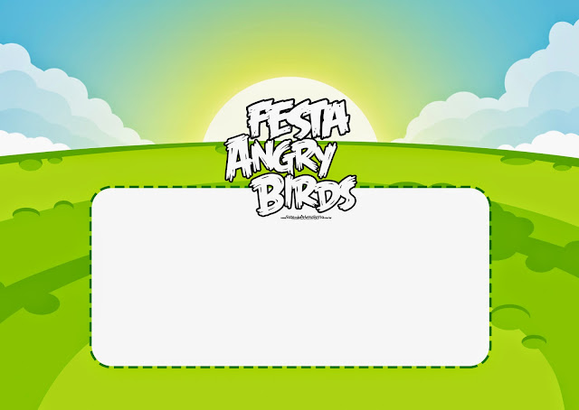 Angry Birds: Free Printable Invitations, Labels or Cards.
