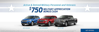 Ford Military Appreciation Bonus Cash Near Denver Colorado