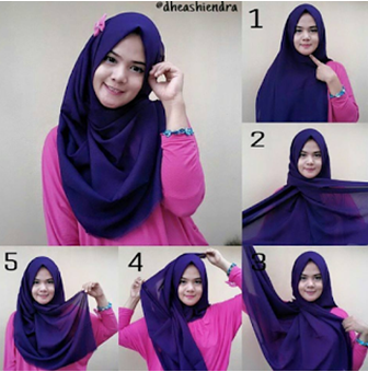 Tutorial Hijab Segi Empat Untuk Pesta Pernikahan Simple