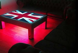 LED lighting coffee table