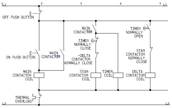 Star Delta Control Circuit Wiring Diagram