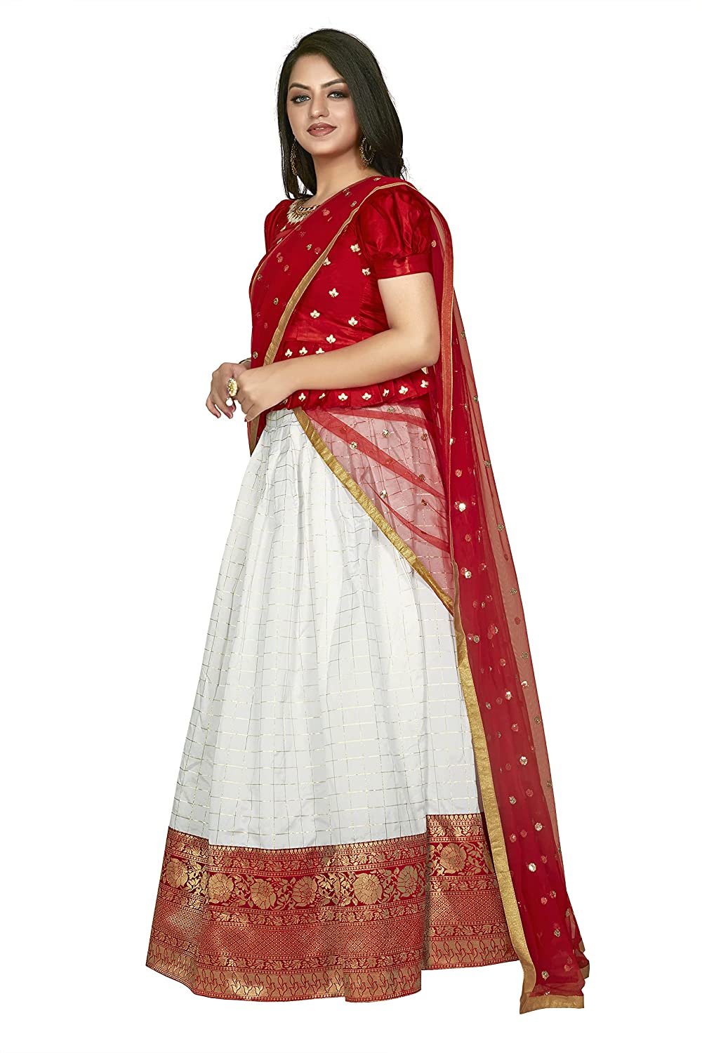 Traditional Semi Stitched Lehenga Choli