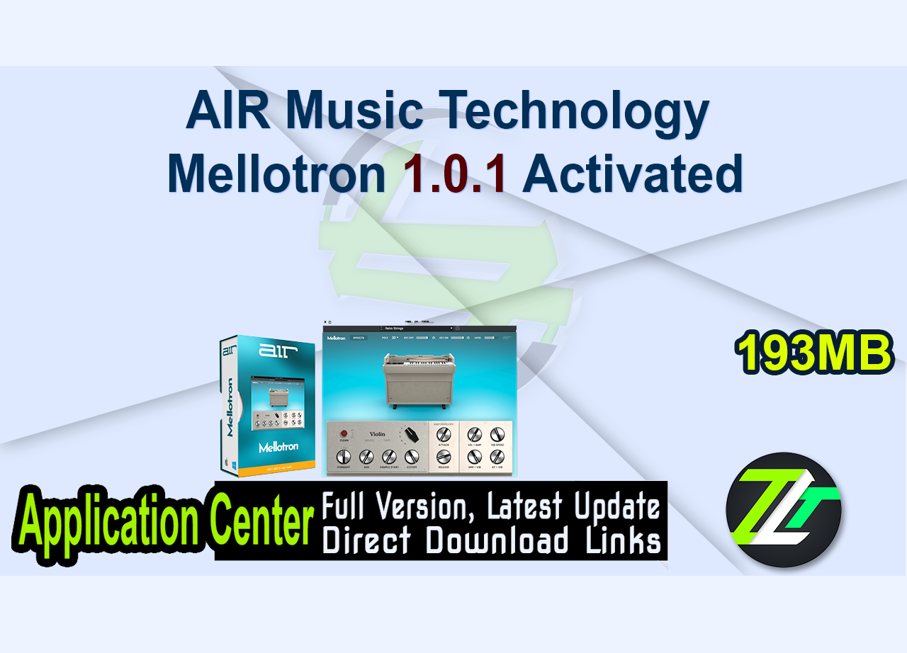 AIR Music Technology Mellotron 1.0.1 Activated