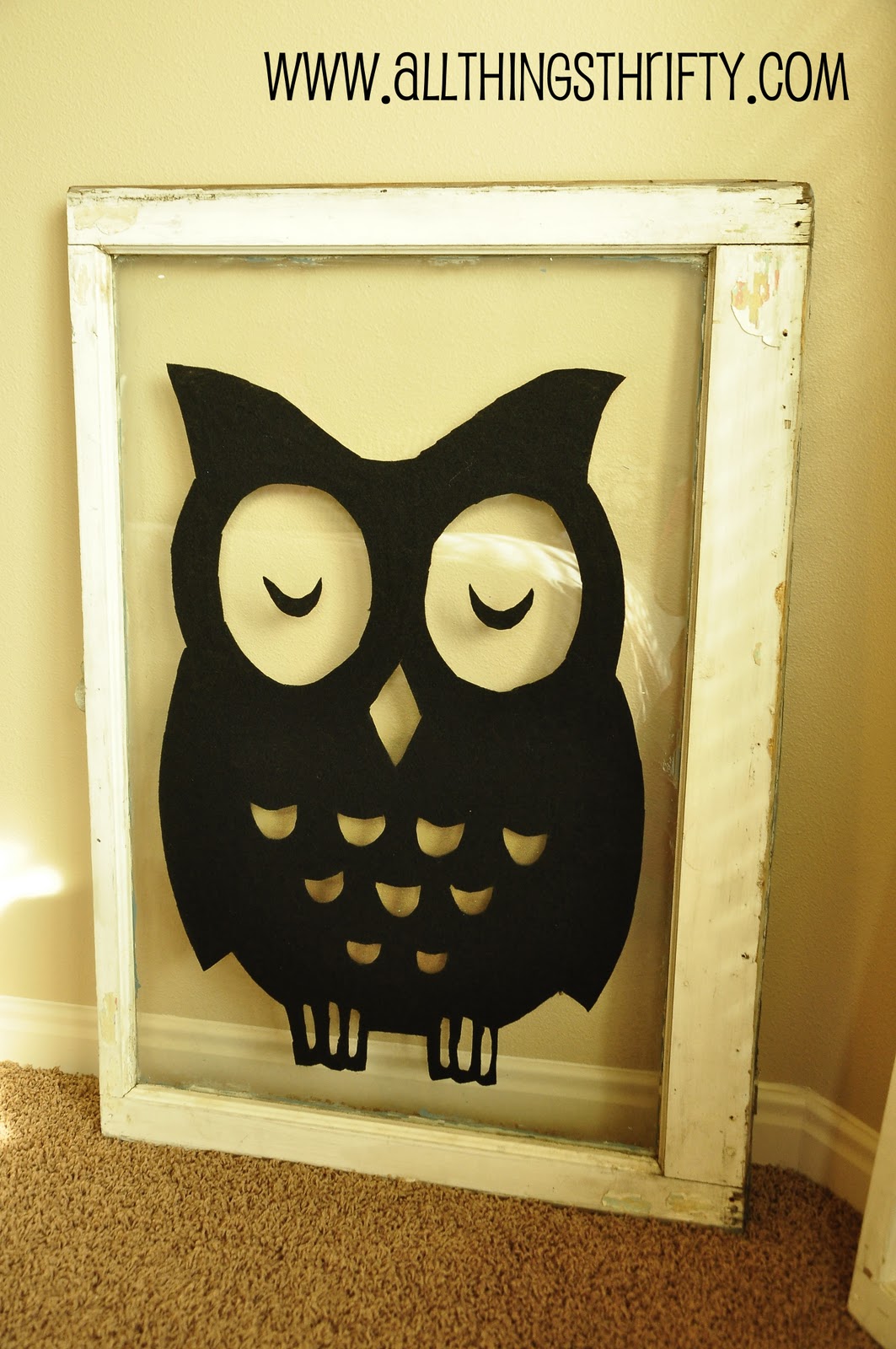 Nursery Decorating Ideas Part 4: Vintage Windows with Owls!