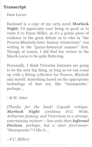http://www.lettersofnote.com/2011/03/birth-of-steampunk.html