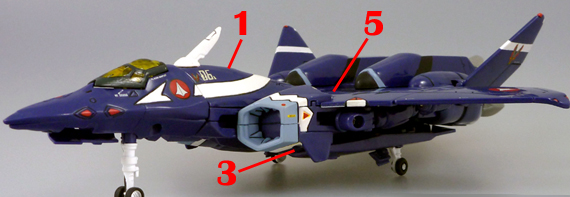 Macross VF-X2 VF-22 VF-X Ravens Armament weapon position