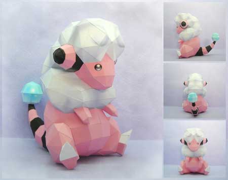 Pokemon Flaaffy Papercraft