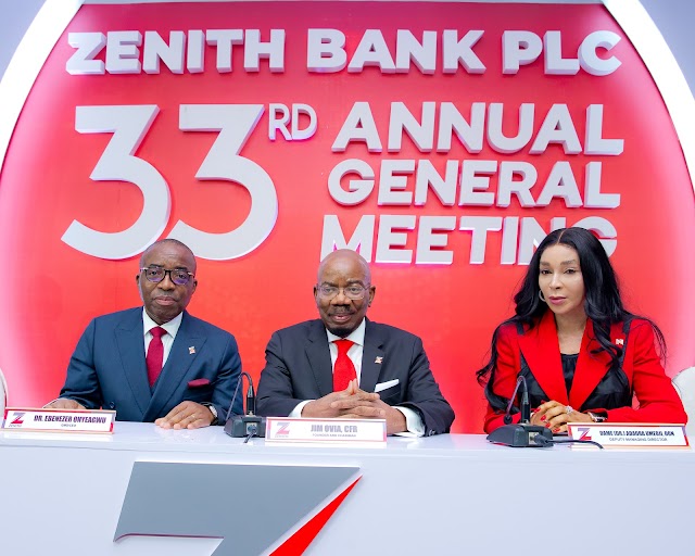 ZENITH BANK’S LANDMARK N125.59 BILLION DIVIDEND PAYOUT EXCITES SHAREHOLDERS 