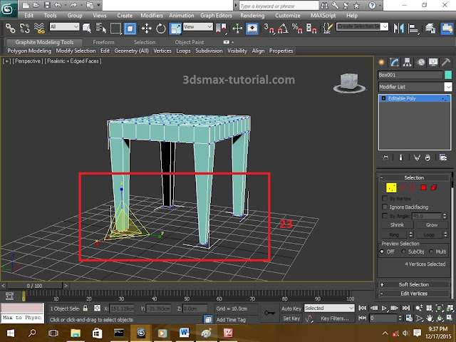 Cara membuat kursi di 3d max