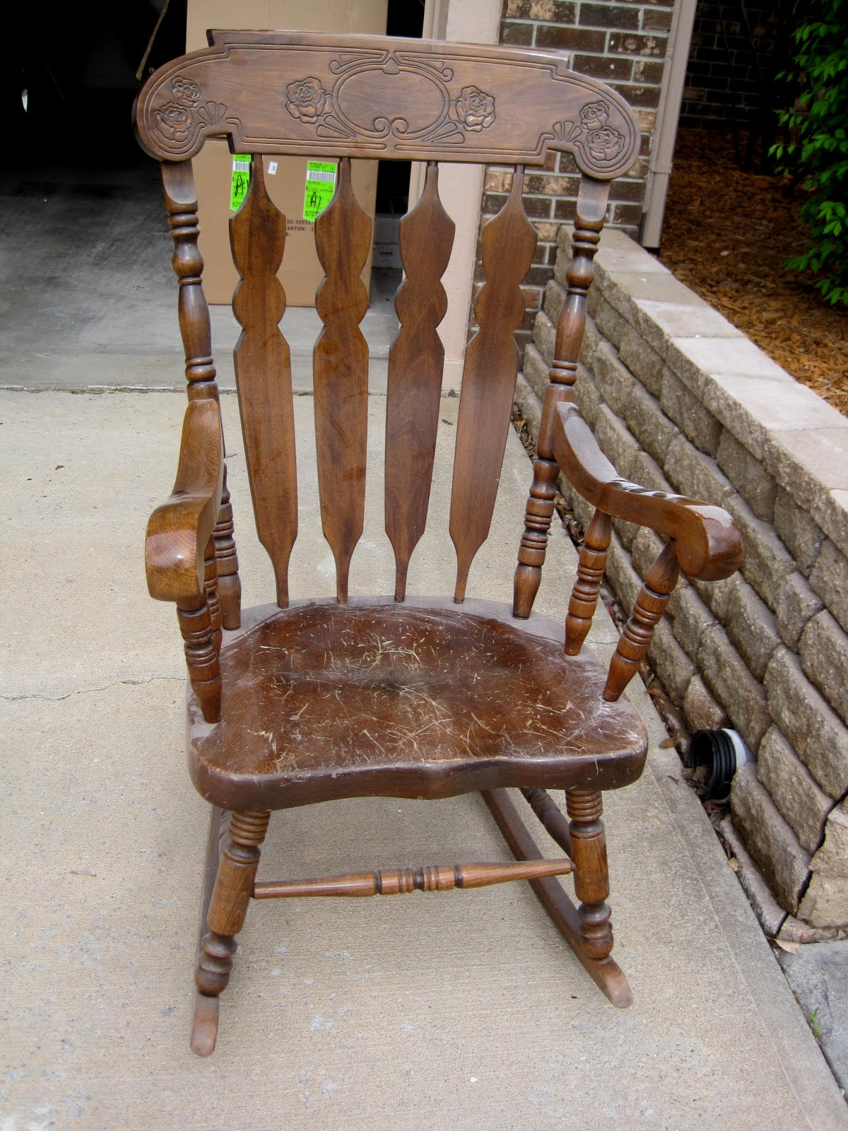 Refinishing A Rocking Chair | Between 3 SistersBetween 3 Sisters