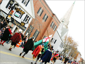 Desfile de Acción de Gracias en Plymouth, Massachusetts