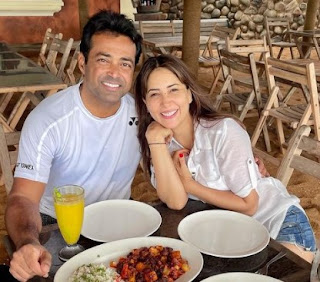 Leander Paes And Kim Sharma