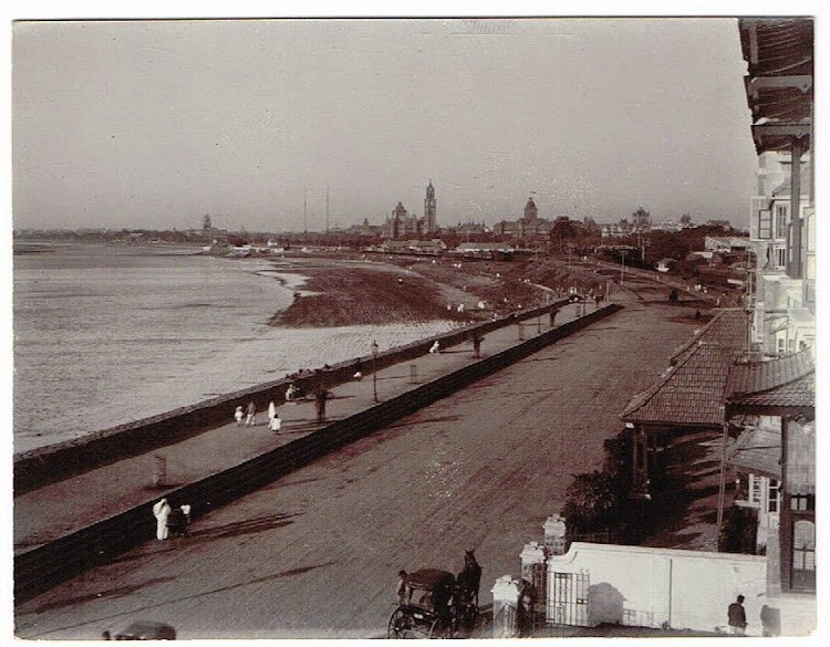 View from Colaba Reclamation - Bombay (Mumbai) c1905