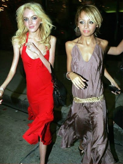 nicole richie and lindsay lohan skinny. nicole richie and lindsay