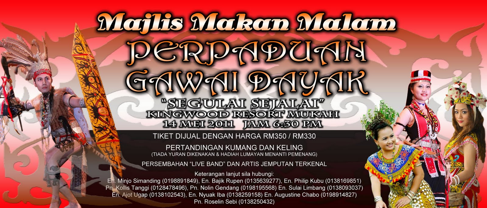 redgoldarawana: Majlis Makan Malam Perpaduan Gawai Dayak ...