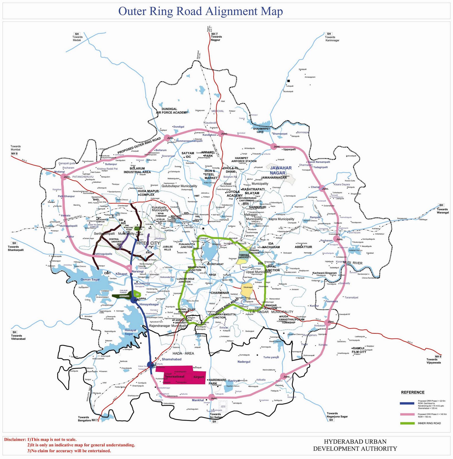 Hyderabad Regional Ring Road Project Complete Details , Route , Map ,  Village List ,LA - YouTube