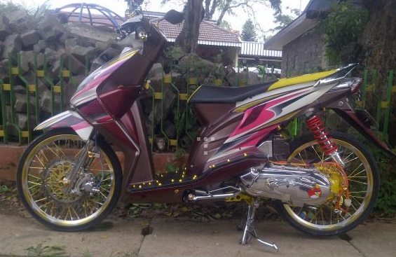 Foto Modif Motor  Honda Beat  Dengan Pelek  17 Oto Trendz