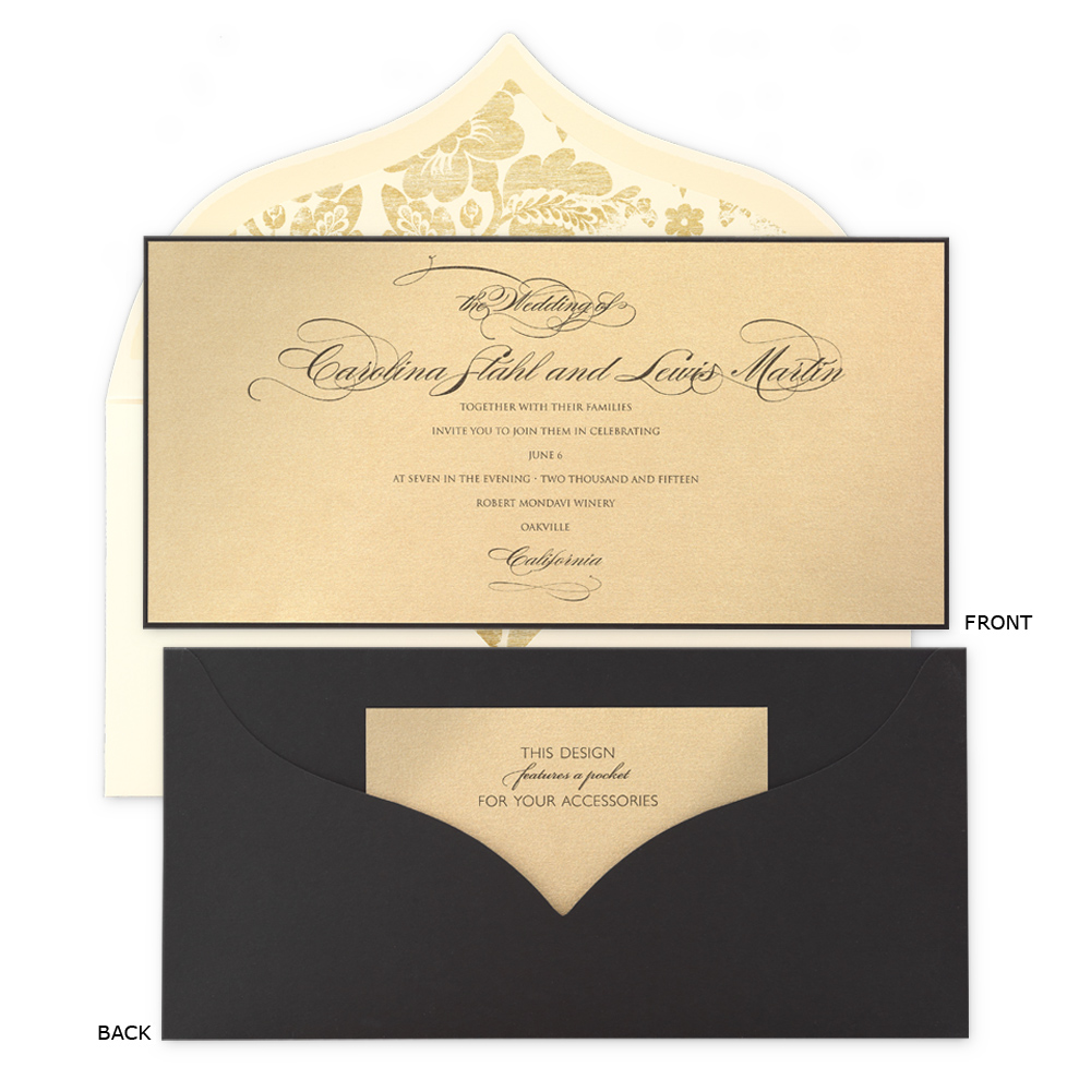 Wedding Invitations Houston - Elegant Custom Invitations: Checkerboard ...