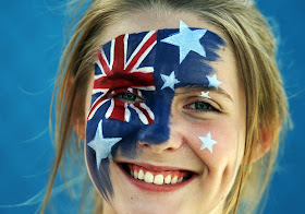 Australian Flag Facepaint