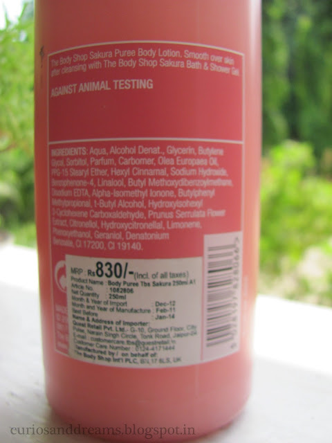 the body shop cherry blossom lotion review