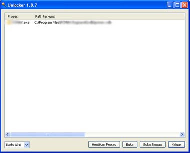 Hentikan Proses dengan Unlocker