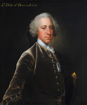 William Cavendish, 4th Duke of Devonshire, after Thomas Hudson Hardwick Hall © National Trust via WikiMedi Commons