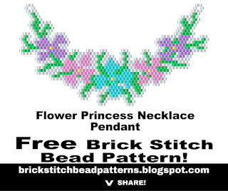 Free brick stitch seed bead pattern printable download pdf.