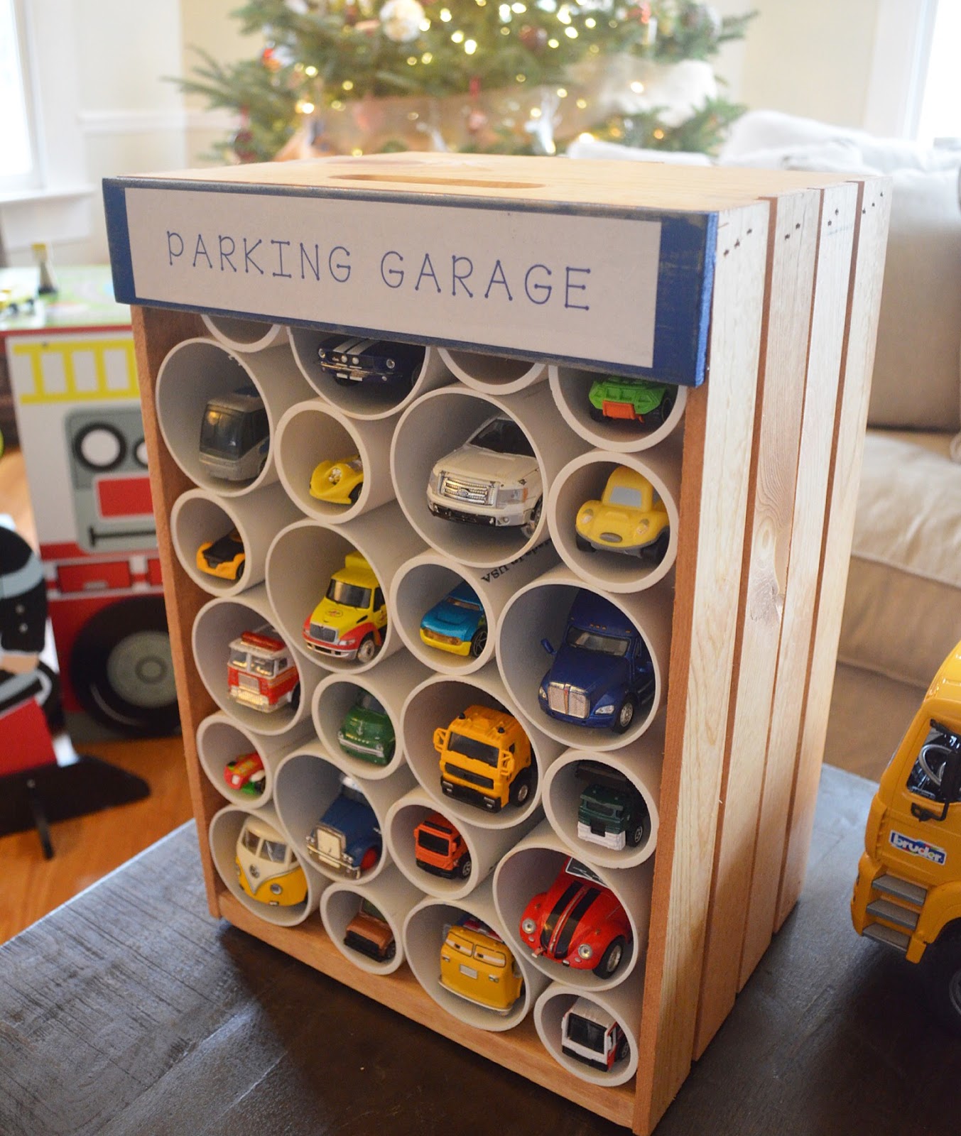 little white house blog DIY Parking Garage