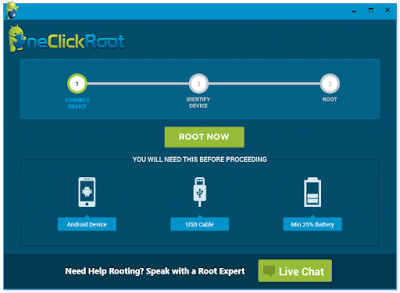 Cara root android pada PC menggunakan OneClick root