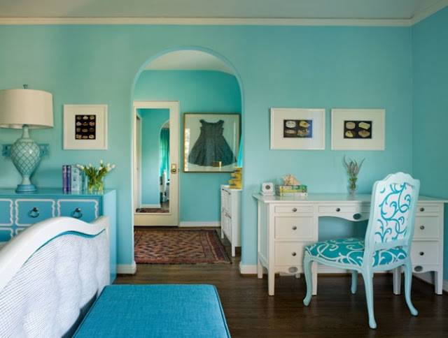 New England Fine Living : Tiffany Blue and Teal Blue Rooms