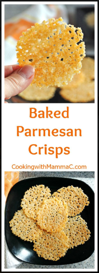 Baked Parmesan Crisps