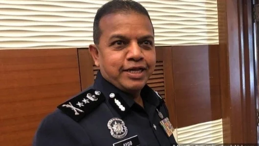 Foto Kepala Polisi Johor Ayob Khan Mydin Pitchay. Tegas, Polisi Johor Gerebek Kantor Pusat Hizbut Tahrir.