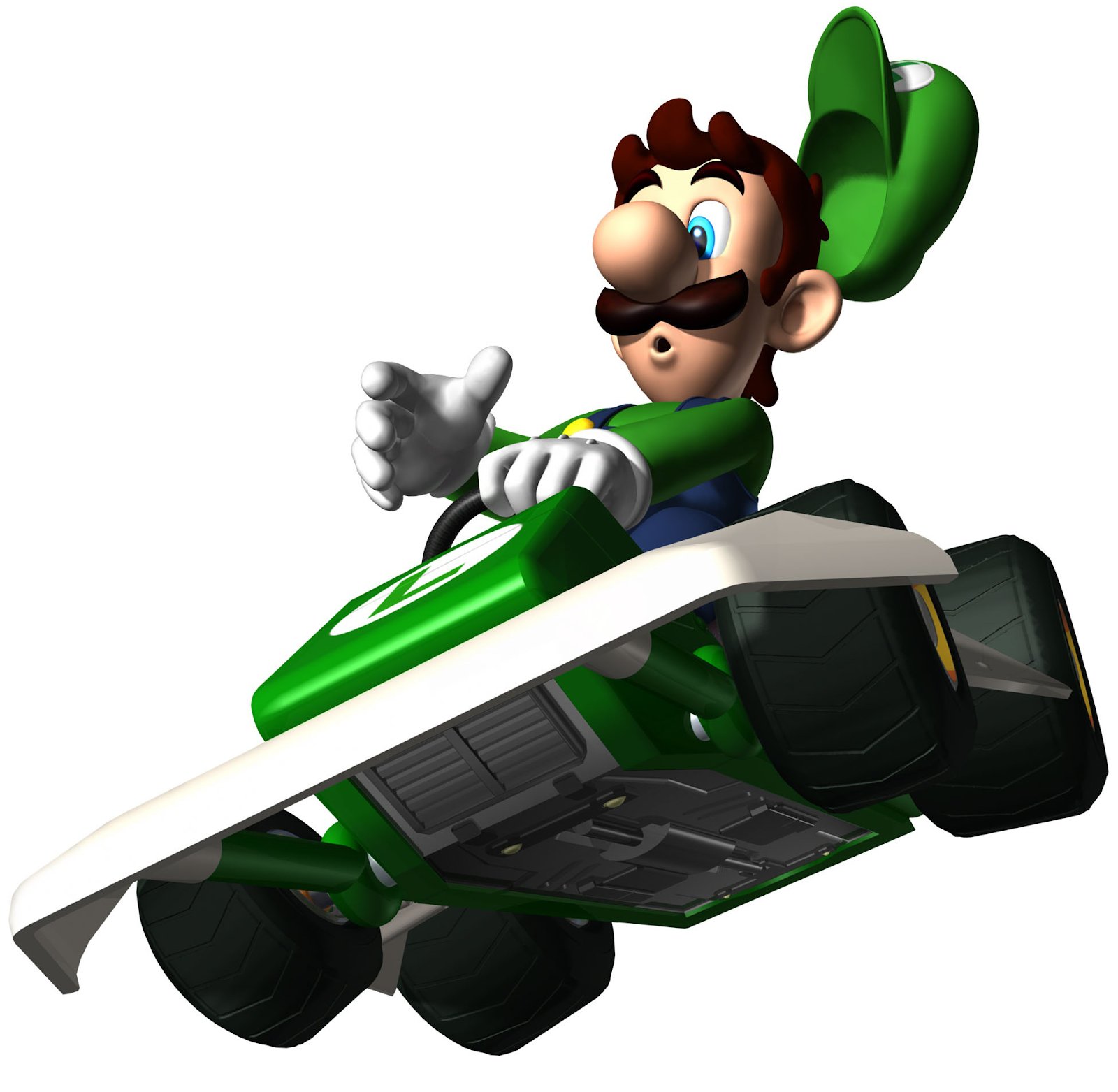 Luigi Artwork Mario Kart DS ~ Rafield Games