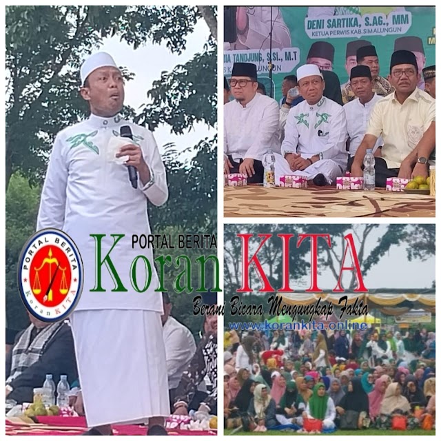 Ribuan Jamaah Padati Lapangan Rintis-7 Dengarkan Ceramah Ustadz Das'ad Latif 