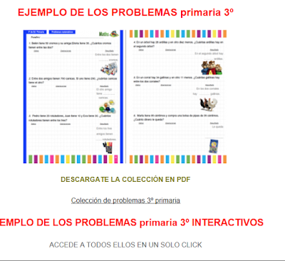 http://www.orientacionandujar.es/2014/06/09/coleccion-de-problemas-para-3o-de-primaria-en-pdf-e-interactivos-ideales-para-pdi/