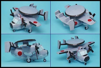 Mini Radar Plane Papercraft