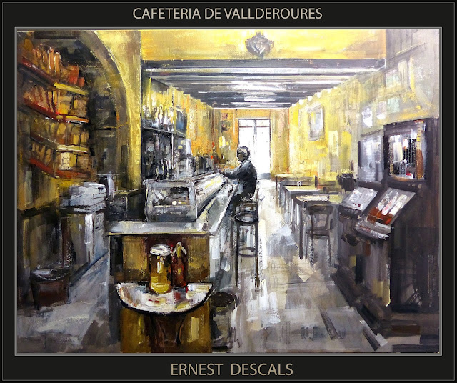 CAFETERIAS-PINTURAS-VALLDEROURES-CAFETERIA-PINTURA-MATARRANYA-CUADROS-ARTISTA-PINTOR-ERNEST DESCALS-