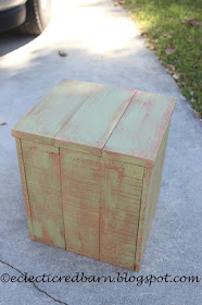 Eclectic Red Barn: Finished painted wooden box